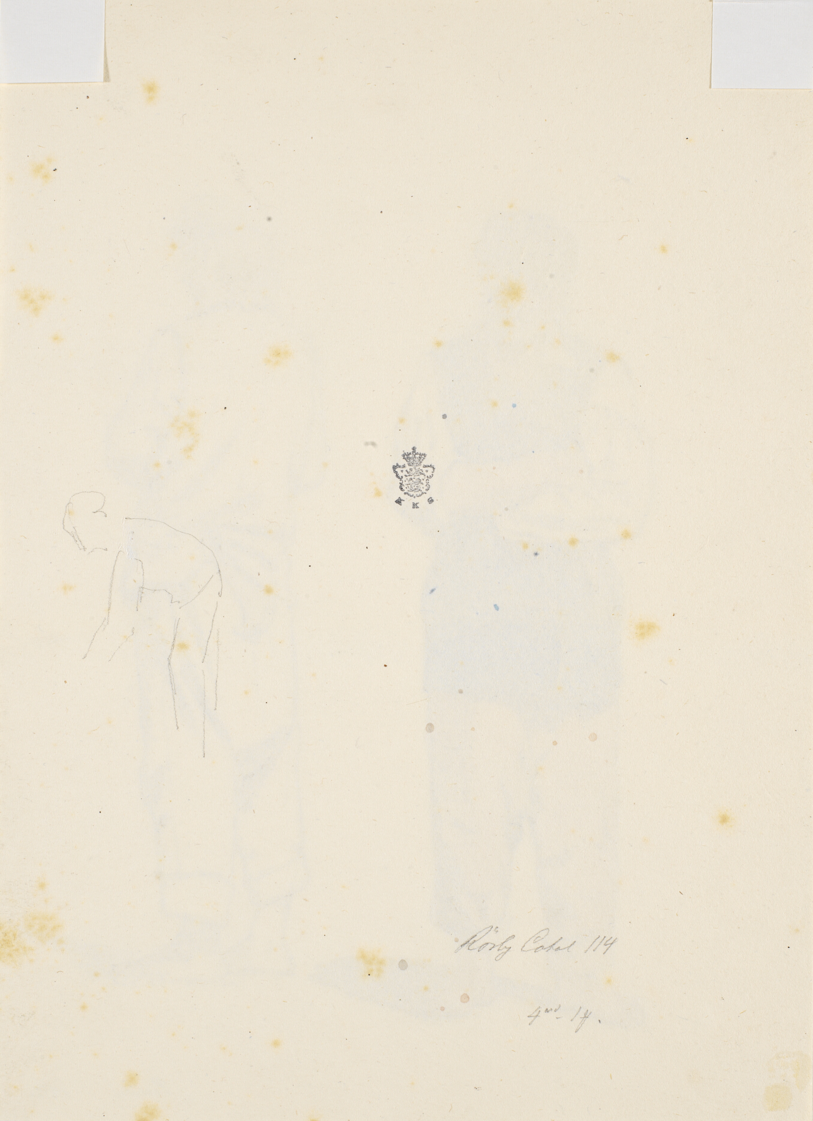 Blyantsrids af bøjet skikkelse